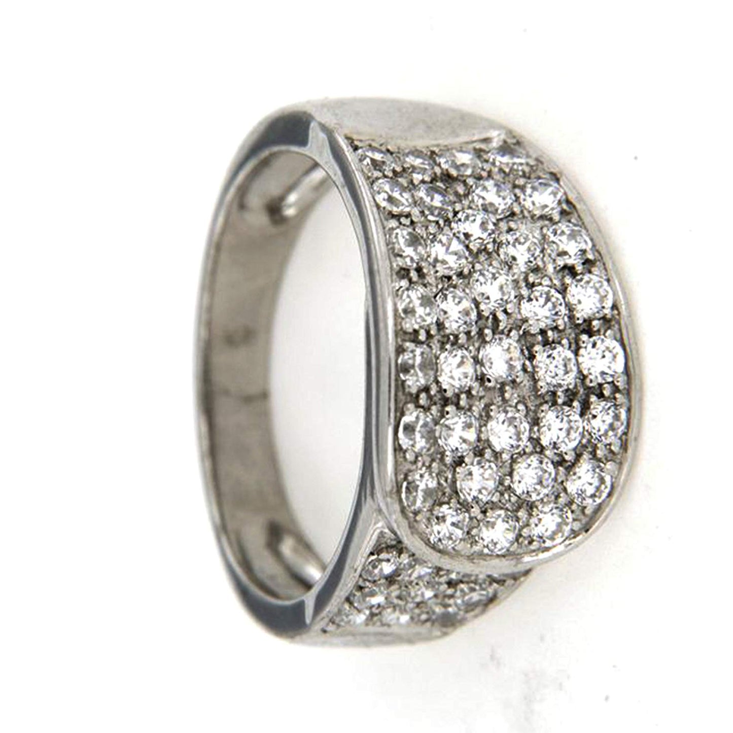 atjewels 14K White Gold on 925 Sterling Silver Engagement Ring MOTHER'S DAY SPECIAL OFFER - atjewels.in