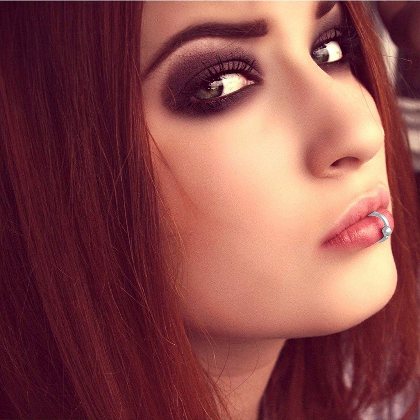 atjewels .925 Sterling Silver 12MM 2pcs Captive Bead Ring Ball Hoop Eyebrow Nose Lip Earrings Body Piercing MOTHER'S DAY SPECIAL OFFER - atjewels.in