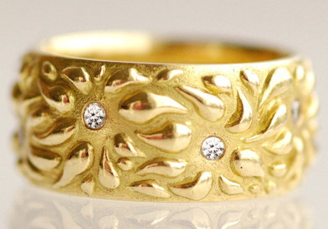 0.10 CT Round Cut Diamond 925 Sterling Silver Women Wedding Floral Flower Band Ring