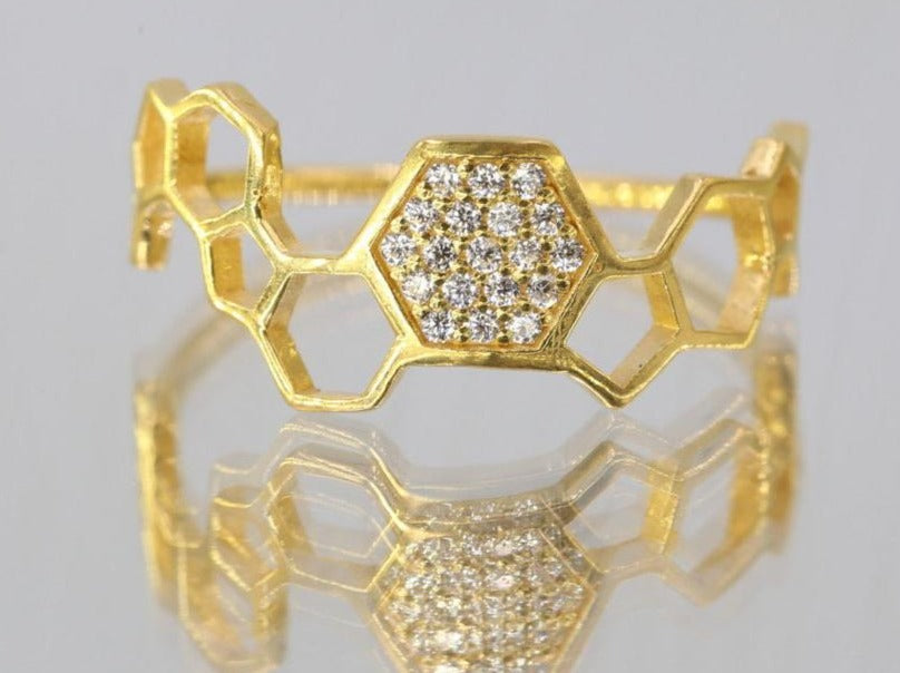 0.04 CT 925 Sterling Silver Round Cut Diamond Women Wedding Ring