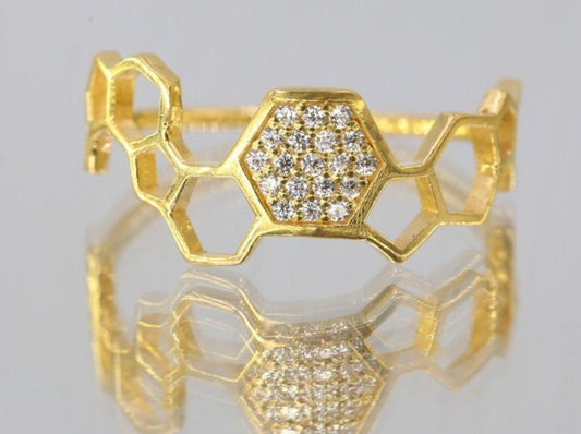 0.04 CT 925 Sterling Silver Round Cut Diamond Women Wedding Ring