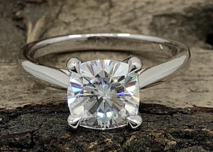 Cushion cut sale promise rings