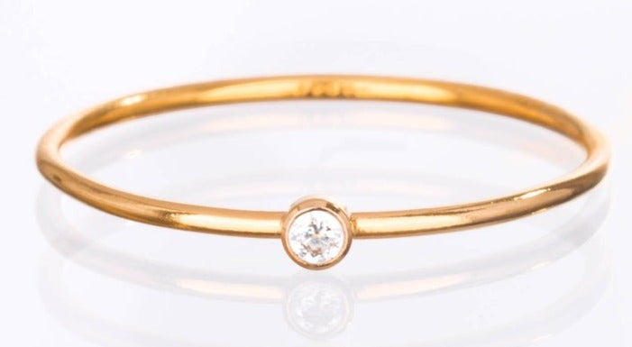 0.15 CT Round Cut Diamond 925 Sterling Silver Women Promise Ring Gift For Her