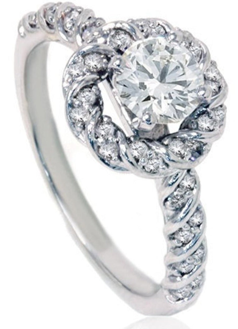 1 CT Round Cut Diamond 925 Sterling Silver Women's Promise Anniversary Ring