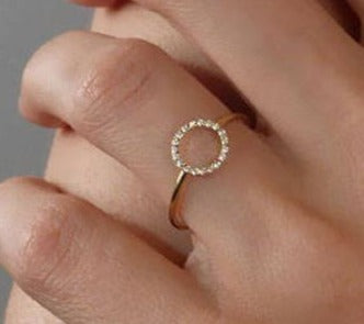 0.10 CT Round Cut Diamond 925 Sterling Silver Women Princess Ring Gift For Her