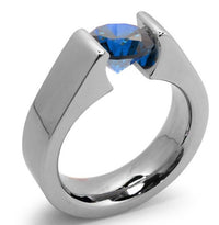 1 CT Round Cut Blue Sapphire 925 Sterling Sliver Women Anniversary Solitaire Ring Gift For Her