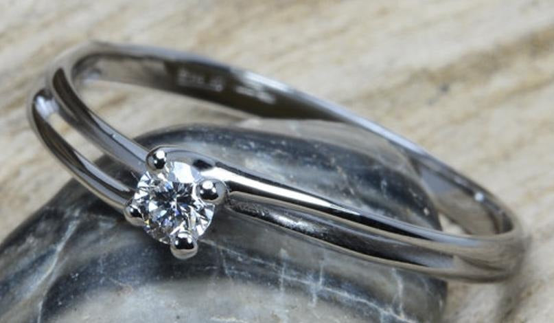 0.25 CT Round Cut Diamond 925 Sterling Silver Women Solitaire Anniversary Ring Birthday Gift For