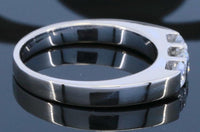 0.33 CT Round Cut 3 Stone Diamond 925 Sterling Silver Women Anniversary Wedding Ring