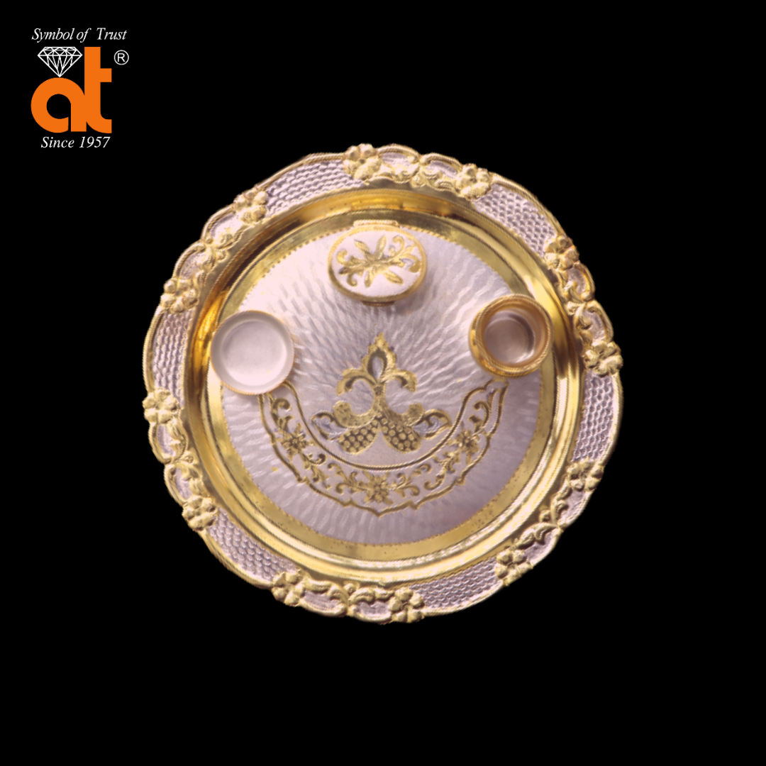 Atjewel  Silver Exclusive Akshay Tritya Special Arati Thali
