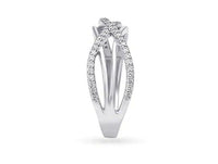 0.75 Ct Round Cut Diamond 925 Sterling Silver Infinity Promise Gift Ring