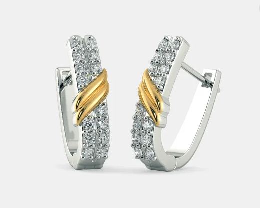 Bullion Gold Throne Sparkling Zirconia Latch Back Earrings | Rivers  Australia