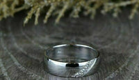 0.50 Ct Round Cut Diamond 14K White Gold Over On 925 Sterling Silver Engagement Wedding Band Ring