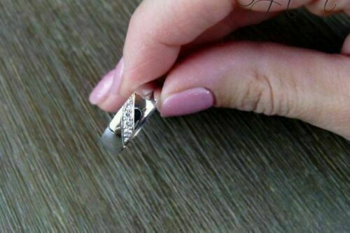 0.50 Ct Round Cut Diamond 14K White Gold Over On 925 Sterling Silver Engagement Wedding Band Ring