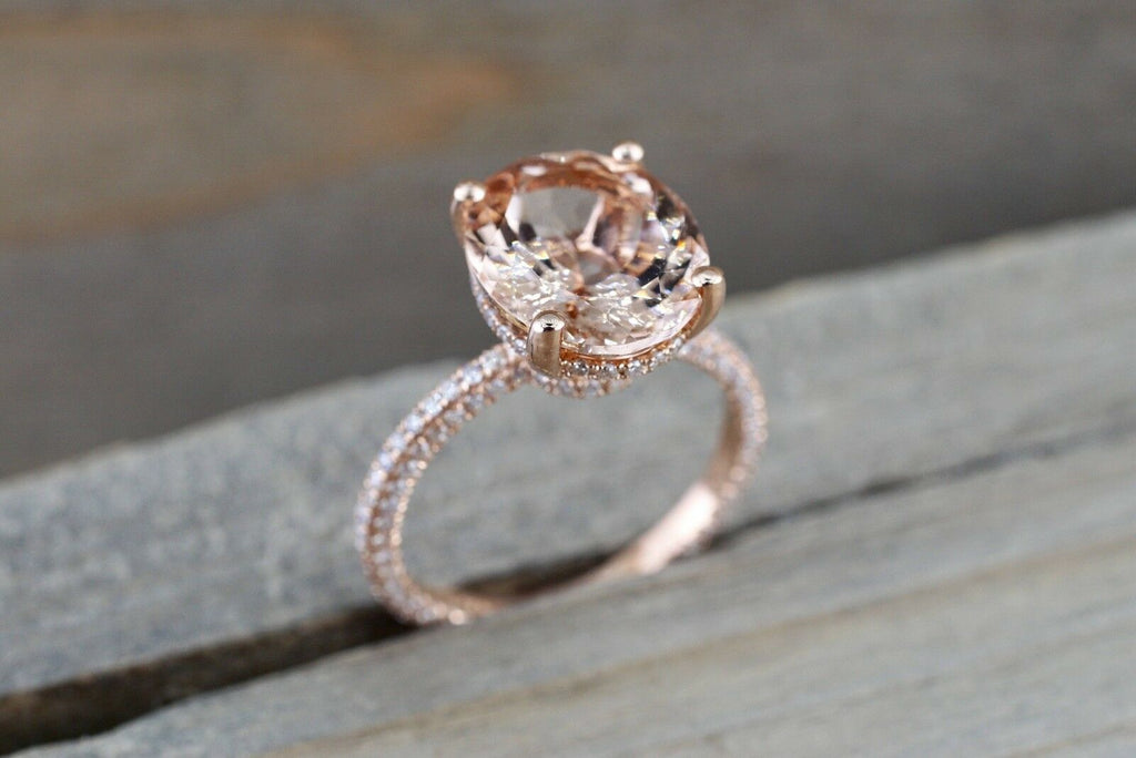 14k Rose Gold Custom Diamond Wedding Ring #102093 - Seattle Bellevue |  Joseph Jewelry