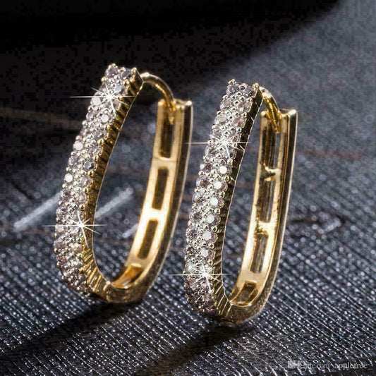 2.00 Ct Round Brilliant Cut VVS1 Diamond Huggie Earrings 925 Sterling Silver - atjewels.in