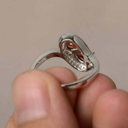 2.10 Ct Pear Cut Red Ruby 925 Sterling Silver Bypass Promise/Anniversary Gift Ring For Her