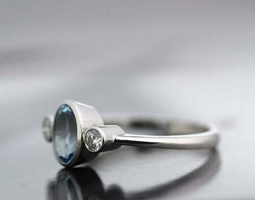 1.70 Ct Round Cut London Blue Topaz 925 Sterling Silver Three-Stone Promise Ring