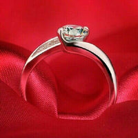 2.86 Ct Round Cut White Diamond 925 Sterling Silver Engagement Wedding Ring
