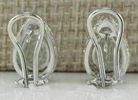 3.50 Ct Pear Cut Aquamarine Halo Pretty Women's Stud Earrings In 925 Sterling Silver