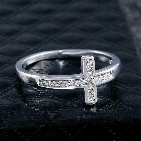 Jerusalem Cross ring christ christian symbol sterling silver 925 blue – Abu  Mariam Jewelry