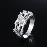 0.75 Ct Round Cut Diamond Elegant 925 Sterling Silver Unique Ring Gift For Her