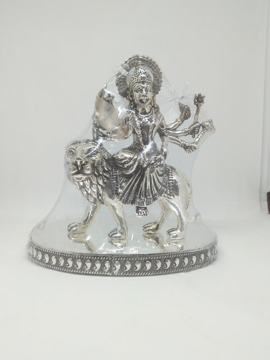 925 Sterling Silver Goddess Durga Idol in pure Silver - atjewels.in