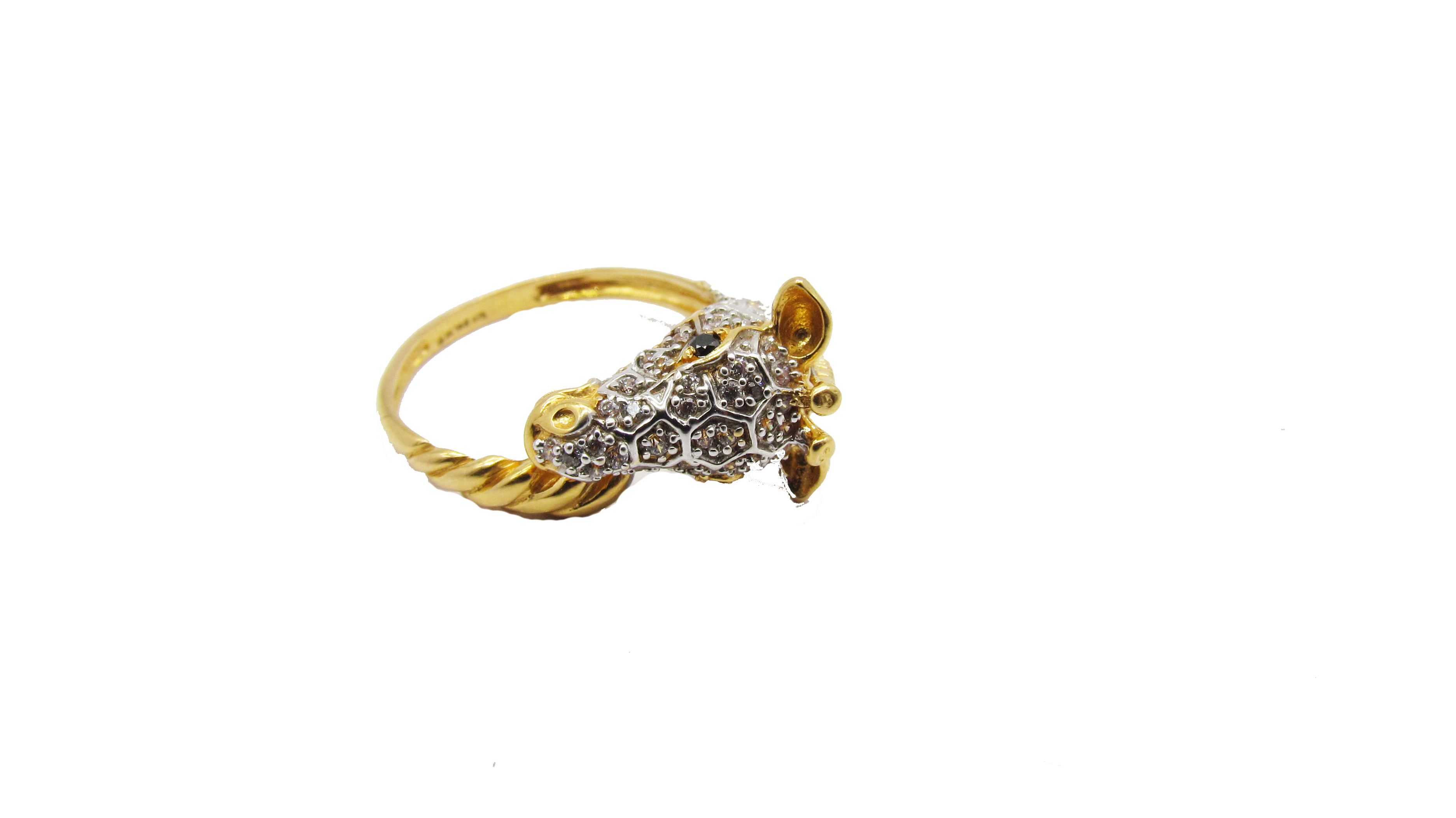 0.47ctw Diamond Horseshoe Horse Ring 10k Yellow Gold Men's Western Equ –  Jewelryauthority