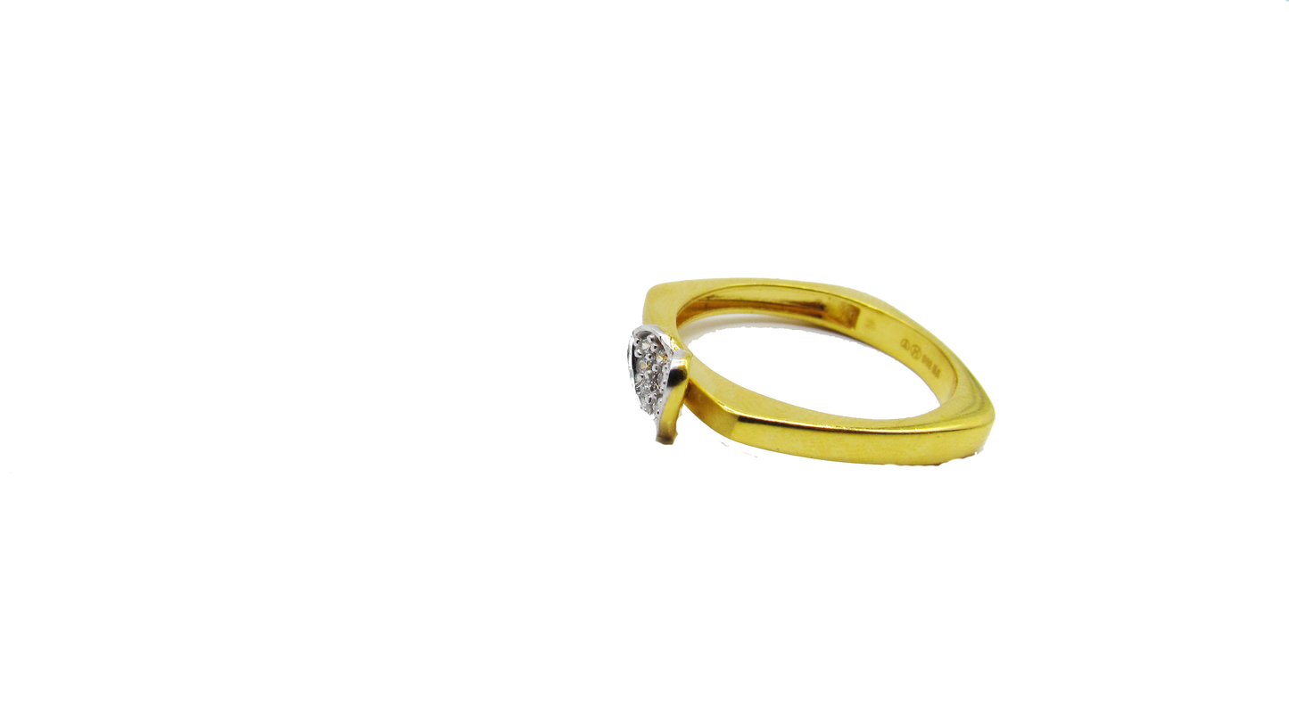 Heart Design Rose Gold Ring