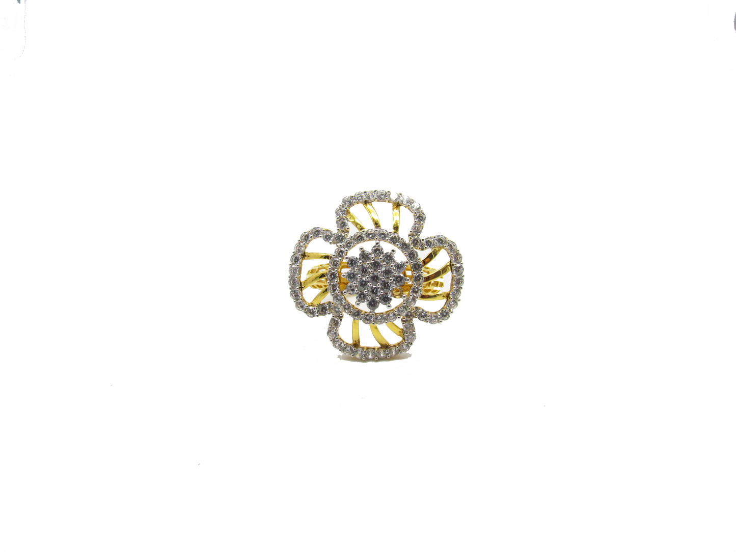 Sunflower Design gold ring