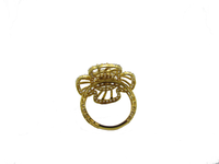 Sunflower Design gold ring
