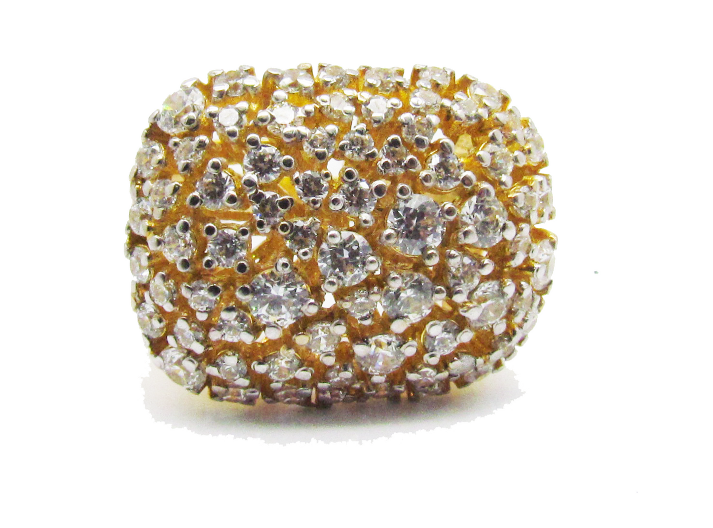 Rectangle stone cut Design Rose Gold Ring