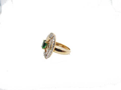 Green sapphire and Diamond engagement ring – Aardvark Jewellery