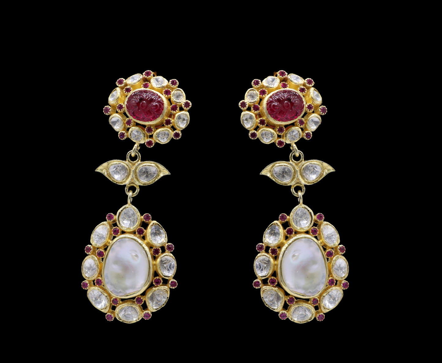 Triveni Sterling Silver Drop Earring