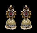 Triveni Sterling Silver Jhumka