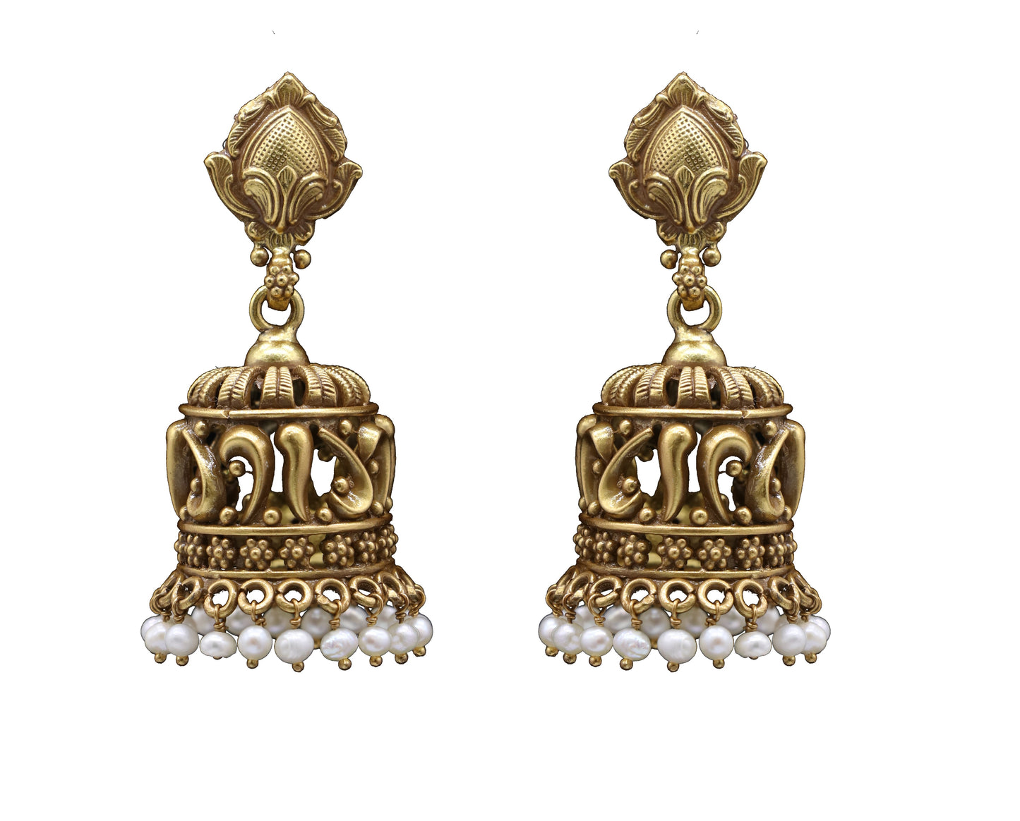 Triveni Sterling Silver Jhumka