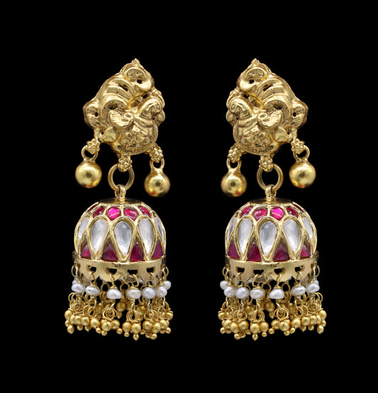 Triveni Sterling Silver Jhumka