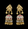 Triveni Sterling Silver Jhumka