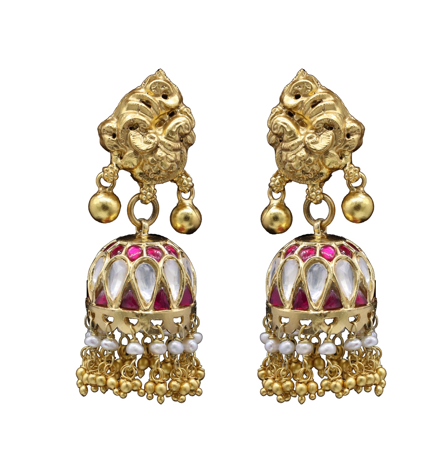 Triveni Sterling Silver Jhumka