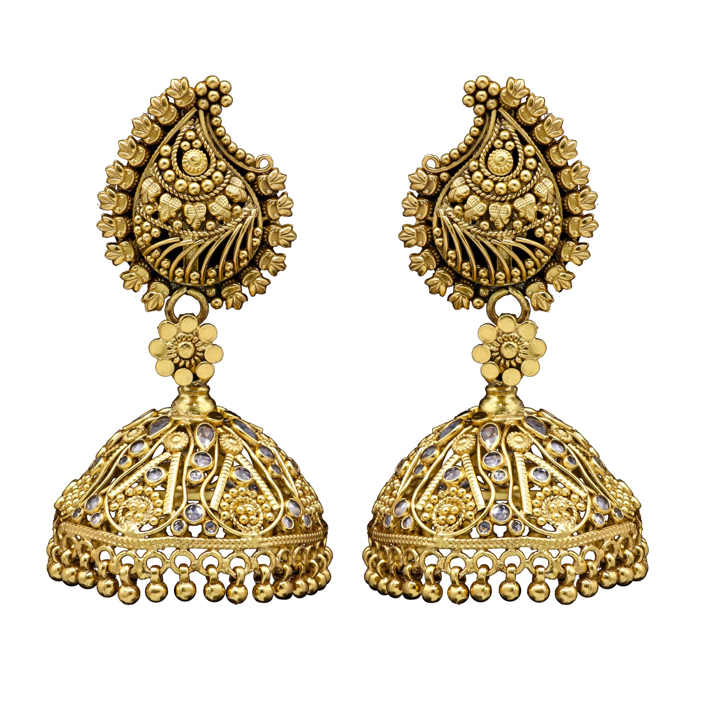 Triveni Sterling Silver Jhumka