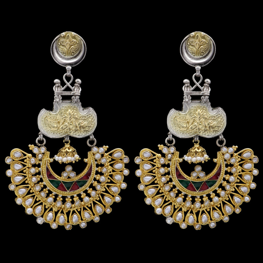 Oxidized Silver Oversized Earrings – Amazel Designs