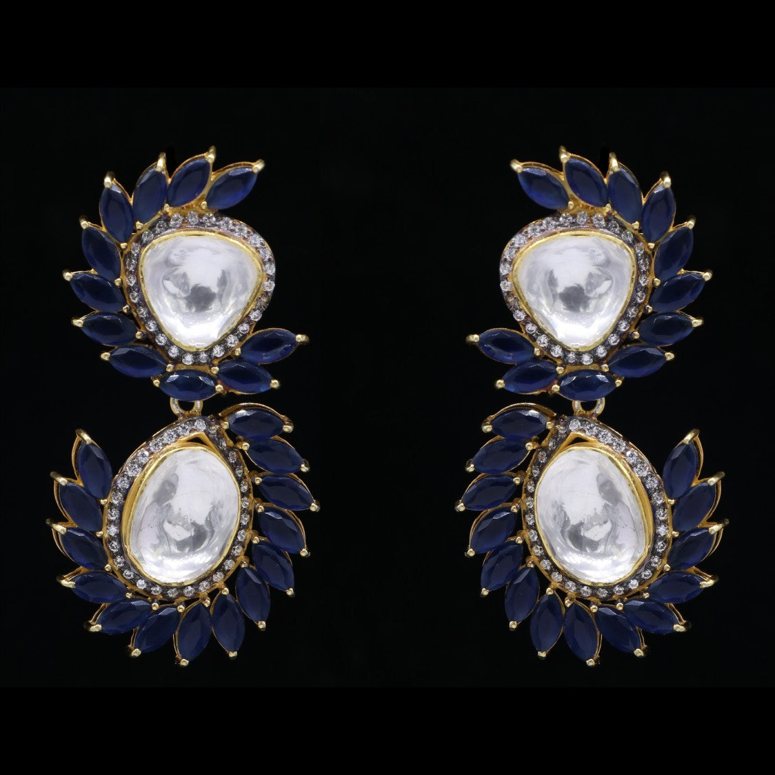 Triveni Sterling Silver Bridal Earring