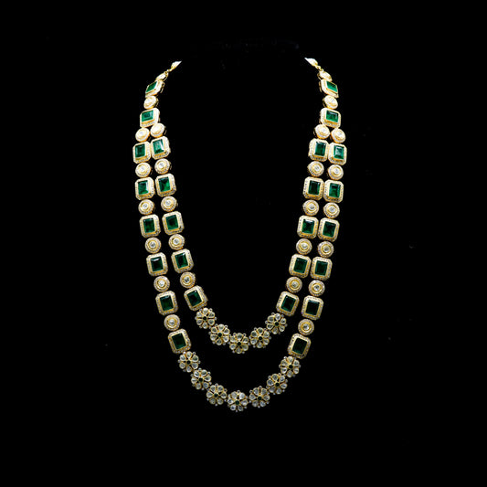 Triveni Sterling Silver Antique Green Vintage Neckpiece