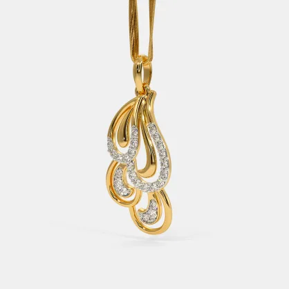 0.25 Ct Round Cut Diamond Yellow Gold Over On 925 Sterling Silver Anniversary Gift Pendant