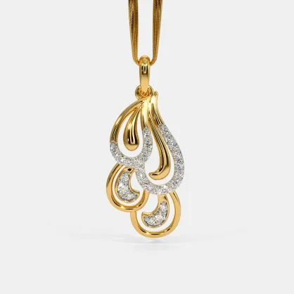 0.25 Ct Round Cut Diamond Yellow Gold Over On 925 Sterling Silver Anniversary Gift Pendant