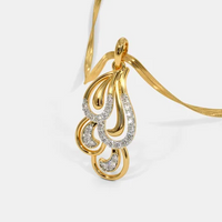 0.25 Ct Round Cut Diamond Yellow Gold Over On 925 Sterling Silver Anniversary Gift Pendant