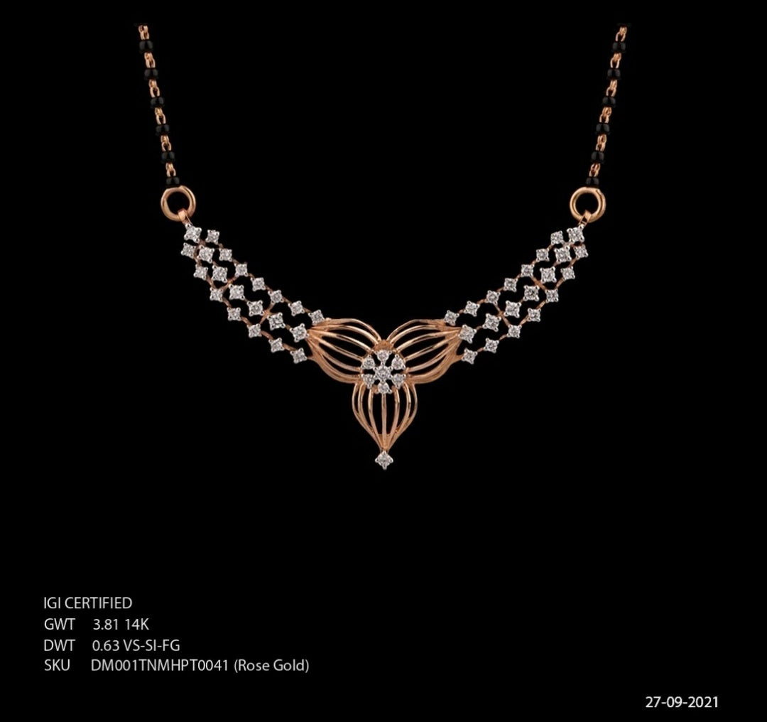 Rose Gold Diamond Pendent