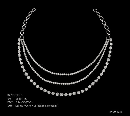 Yellow Gold Diamond Neckwear