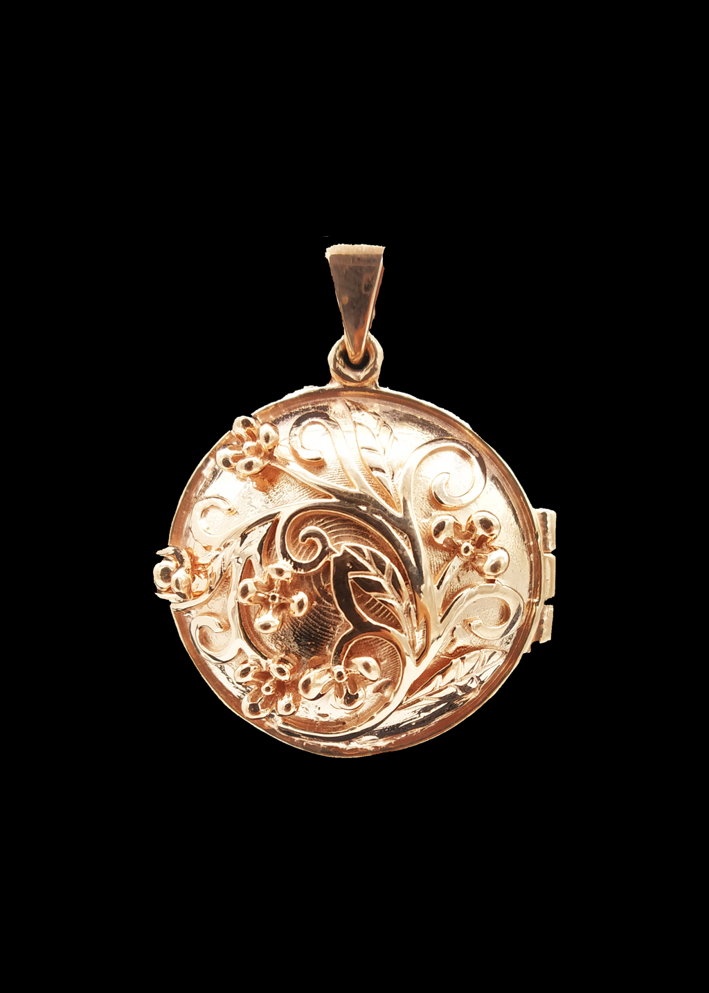 Zevaari USA's C-Shield Virus Protection Pendent in gold in Round Flower Shape In Sterling Silver