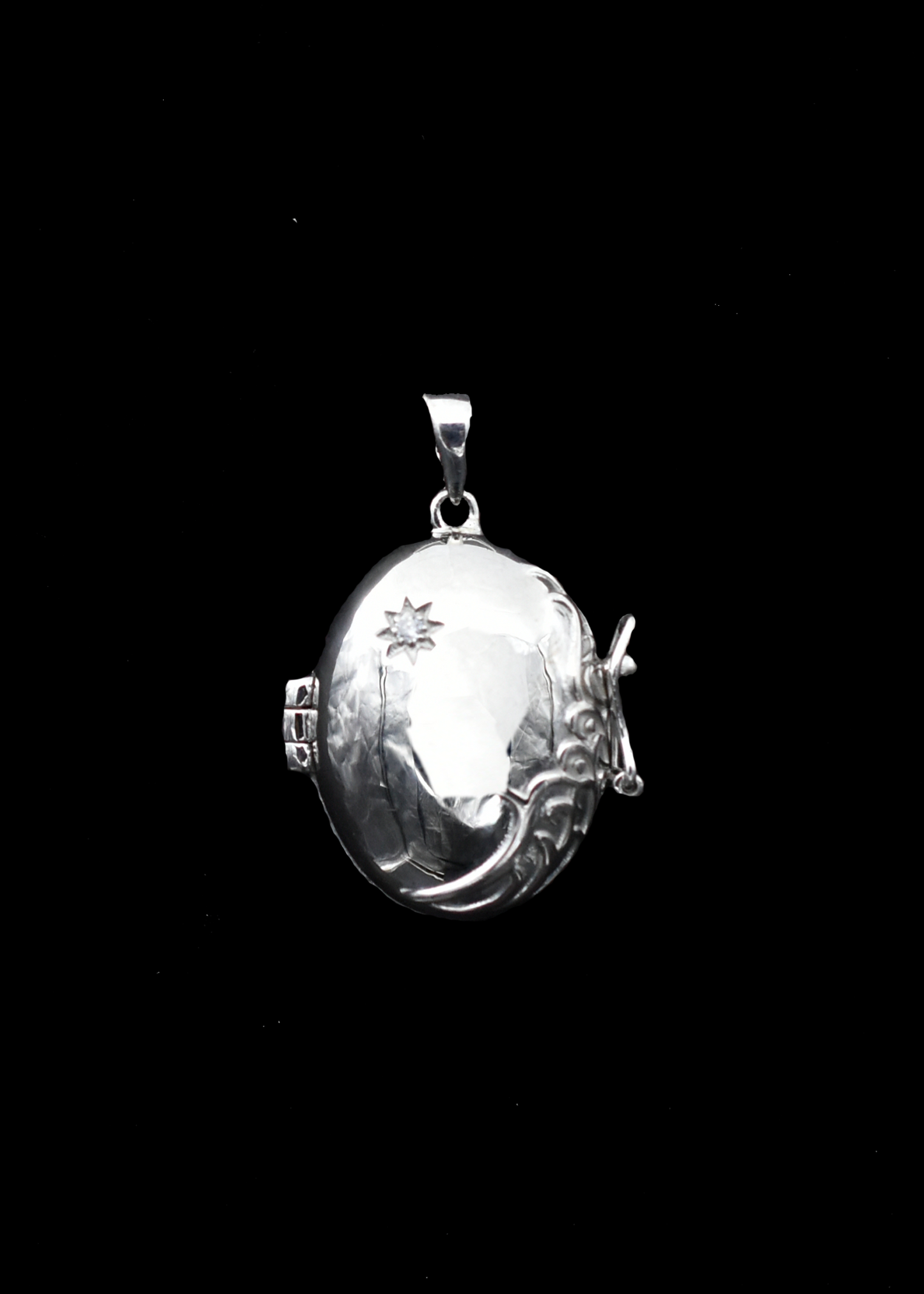Zevaari USA'S Limited Edition C-Shield Ayurvedic Technique Virus Protection Pendent in Sterling Silver Oval Shape