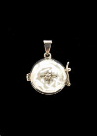 Zevaari USA's Limited Edition C-Shield Virus Protection Pendent Dhruv Round Shape in Sterling Silver